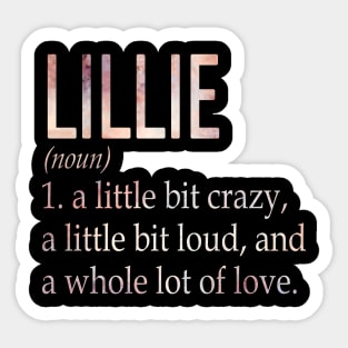 Lillie Girl Name Definition Sticker